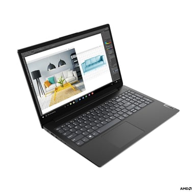 Lenovo V15 G2 ALC AMD Ryzen™ 7 5700U Ordinateur portable 39,6 cm (15.6'') Full HD 8 Go DDR4-SDRAM 512 Go SSD Wi-Fi 5 (802.11ac) Windows 11 Pro Italien Noir