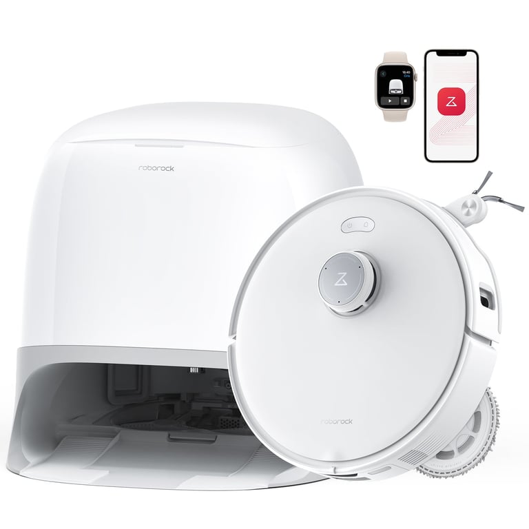 Aspirateur Robot Roborock Qrevo Curv 5a1 18 500 Pa Et Mop Rotatif - vue 2