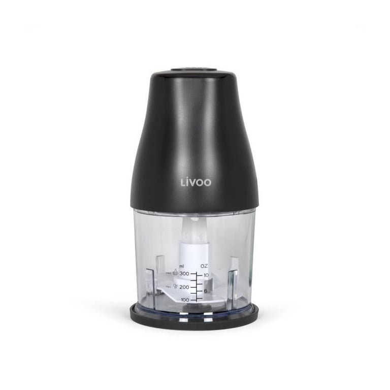 Hachoir LIVOO 300 ml 1 vitesse et fonction turbo 2 lames en inox - vue 5