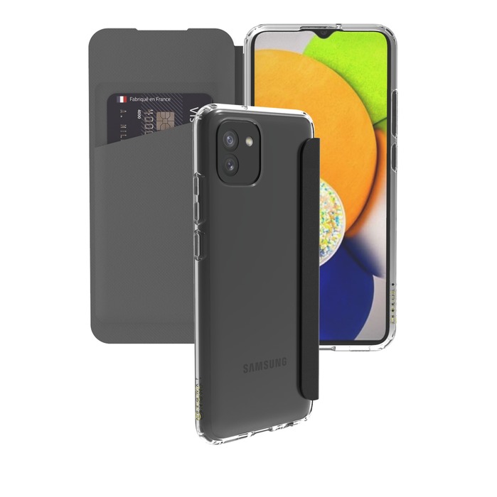 Folio Case Muvit For France Transparent Samsung Galaxy A03 - Neuf