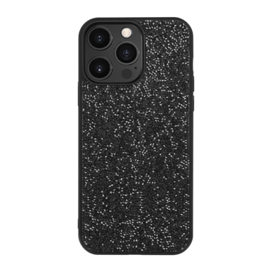 Custodia Bling Strass per Apple iPhone 14 Pro Max, nero notte