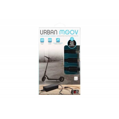 Chargeur universel trottinettes électriques T'NB URBAN MOOV UMCHARGER1 84W 42V 2A Noir