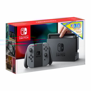 Switch & 35€ voucher eShop - console de jeux portables 15,8 cm (6.2'') 32 Go Écran tactile Wifi Gris