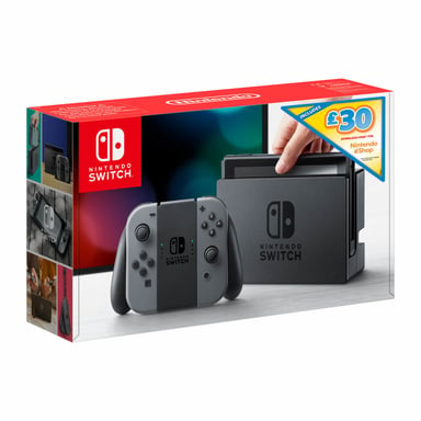 Switch & 35€ voucher eShop - console de jeux portables 15,8 cm (6.2'') 32 Go Écran tactile Wifi Gris