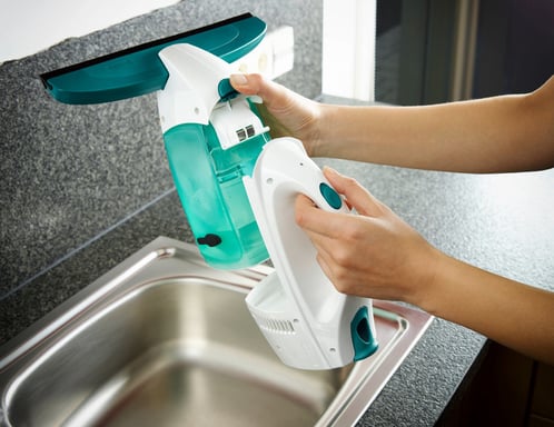 Leifheit 51003 laveur de vitres électriques Bleu, Blanc