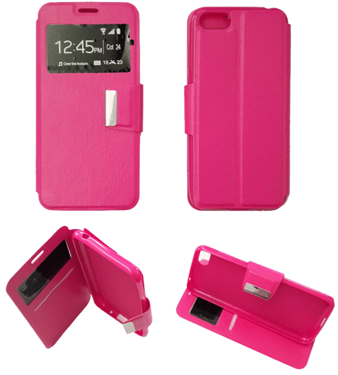 Etui Folio compatible Rose Huawei Honor 7S