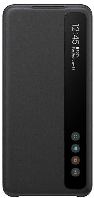 Folio Clear View Cover Noir pour Samsung G S20 Samsung