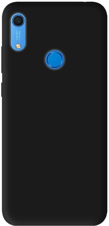 Coque silicone unie compatible Mat Noir Huawei Y6S