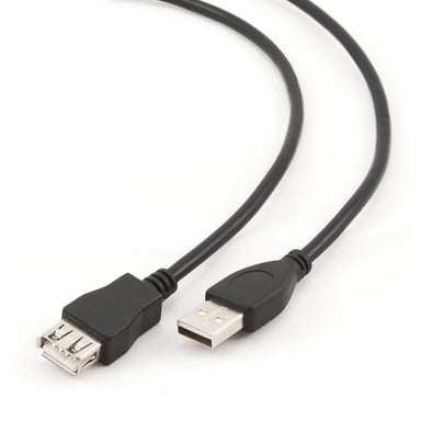 Gembird 1.8m USB 2.0 A M/FM cable USB 1,8 m USB A Negro