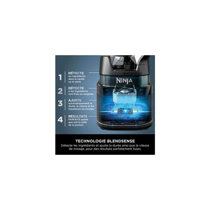 Mixeur Ninja Detect Power 3 en 1 20 modes Bol Gobelet 680ml - vue 5