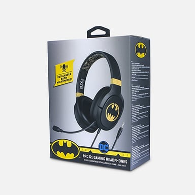 OTL Technologies DC Comics Batman Pro G1 Casques Avec fil Arceau Gaming Noir, Or