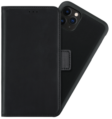 Robusta funda y carcasa magnética 2 en 1 para Apple iPhone 11 Pro Max, negro ónix