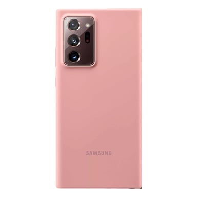 Samsung Funda de silicona para Galaxy Note 20 Ultra compatible con carga inalámbrica Rosa