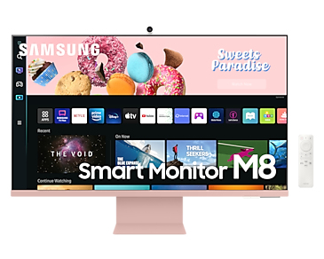 Samsung S32BM80PUU 81,3 cm (32'') 3840 x 2160 píxeles 4K Ultra HD LED Flat Panel PC Display Rosa, Blanco