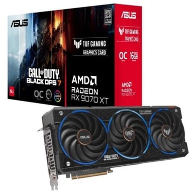 Scheda Grafica ASUS TUF Gaming Radeon RX 9070 XT 16 GB GDDR6 PCIe 5.0 Edizione Call of Duty con Raffreddamento Attivo RGB