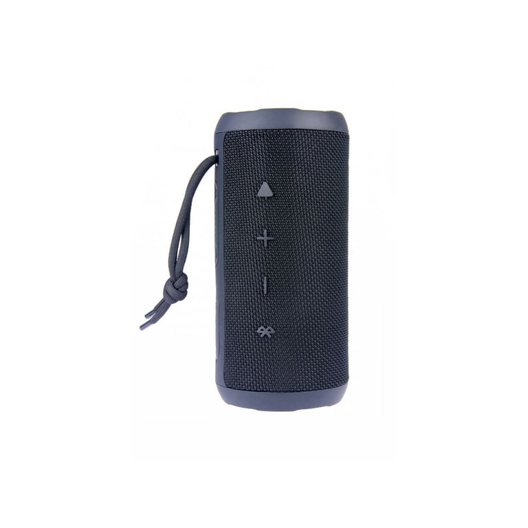 Enceinte BT RMS 10W*2 , lecteur de cartes Micro SD, Aux IN, batterie rechargeable de 4000mAh, autonomie de 9h, IPX 7 , jeu de lumière, dragonne amovible - Neuf