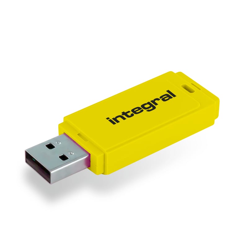 Integral INFD32GBNEONYL lecteur USB flash 32 Go USB Type-A 2.0 Jaune - Neuf