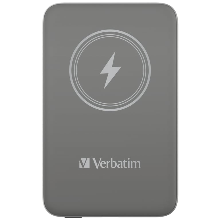Verbatim Charge 'n' Go Lithium Polymère (LiPo) 10000 mAh Recharge sans fil Gris - Neuf