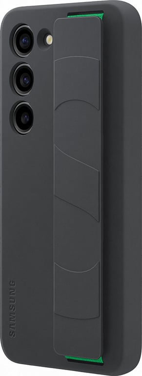 Coque Samsung G S23 5G Silicone avec lanière Noire Samsung