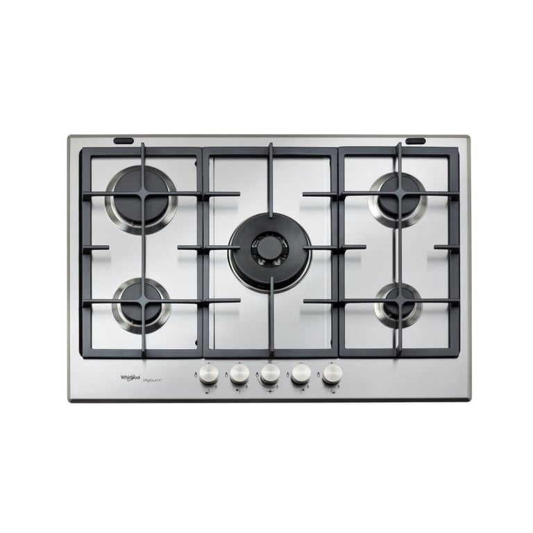 Table De Cuisson Gaz Whirlpool GMR 7522/IXL – 5 Foyers 11000W, Inox - vue 2