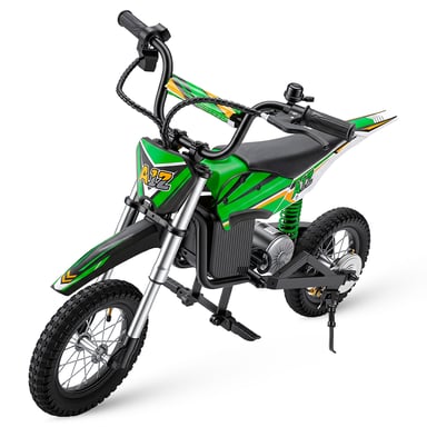 A12 Vélo tout-terrain électrique pour enfants Moteur 350 W, batterie 36 V 4,5 Ah, pneus pneumatiques 12'' Moto électrique cadeaux pour enfants