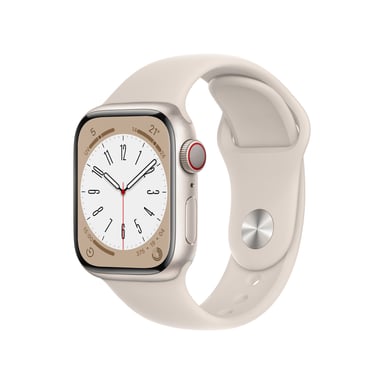 Apple Watch Series 8 OLED 41 mm Digital 352 x 430 Pixeles Pantalla táctil 4G Beige Wifi GPS (satélite)