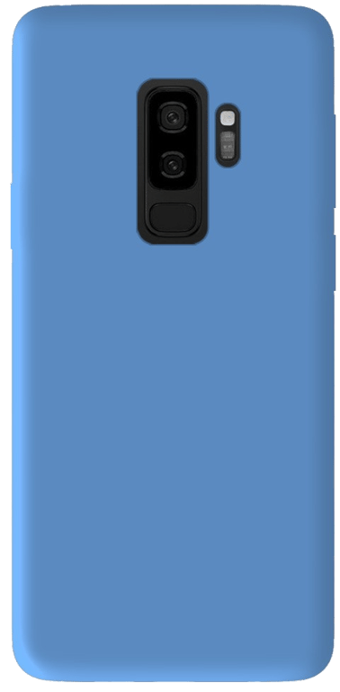 Coque silicone unie compatible Mat Bleu Samsung Galaxy S9 Plus