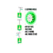 Patinete SKIDS CONTROL Stamp 3 ruedas verde