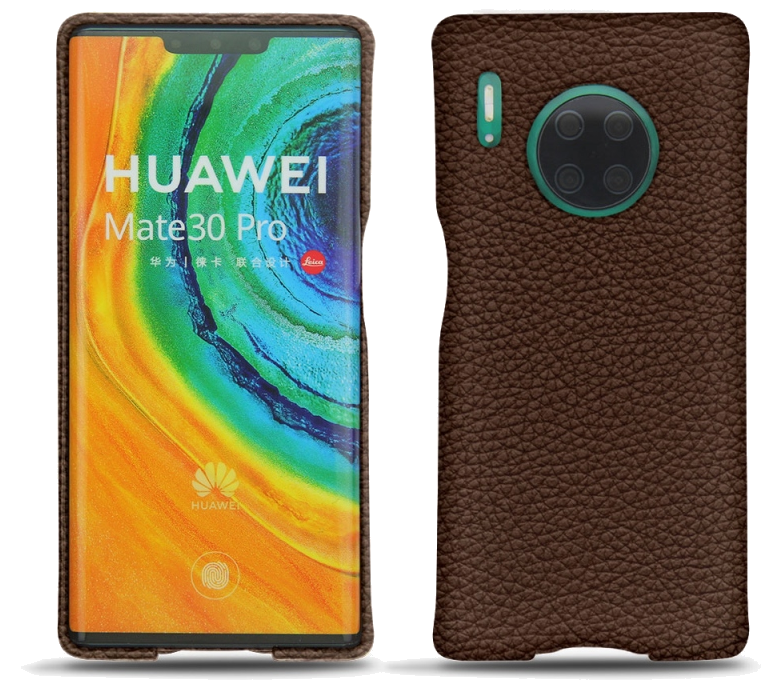 Coque cuir Huawei Mate 30 Pro - Coque arrièreMarron
