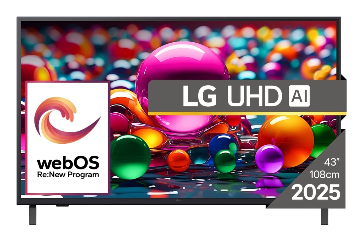 LG TV 43 smart TV LED 4K 43ua74003lb Neuf