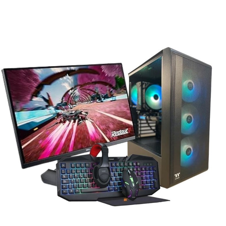 PC Complet Advanced A57X RX76XT - Ryzen 7 5700X - DDR4 16GB - SSD 1TB - RX7600 XT - Wifi - Moniteur 27  FHD - Pack Combo 4 in 1 Premium - Windows 11 Pro - Neuf