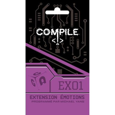 Extension ASMODEE Compile Émotions 3 protocoles 18 cartes Noir