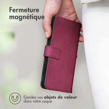 imoshion Étui de télephone portefeuille pour Apple iPhone 17 Pro - Bordeaux