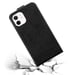 Coque pour Apple iPhone 12 MINI en NOIR NUIT Housse de protection Étui au design flip avec fermeture magnétique