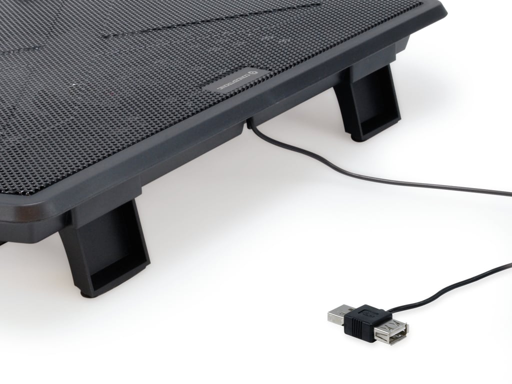 conceptronic thana06b 15.6 2 ventilateurs portable jeux refroidissement base - vue 2