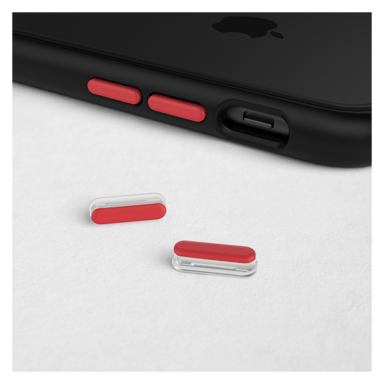 Kit de boutons Rouges adaptables sur MOD NX™ ET SOLIDSUIT™ pour [Apple Iphone] - RHINOSHIELD™