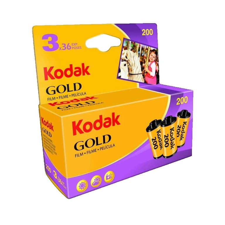 Photo Film KODAK Gold 200 Couleur 36 Poses ¿ Pack de 3 pièces - vue 2
