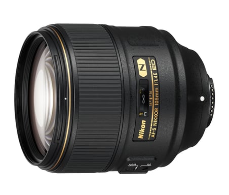 Nikon AF-S 105MM F/1.4E ED MILC / SLR Teleobjetivo Negro