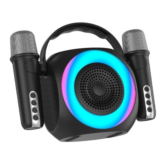Cool Mini Karaoke Party Altavoz Bluetooth Portátil + 2 Micrófonos Neuf - vue 2