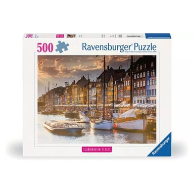Puzzle de 500 piezas Atardecer en Copenhague - Diversión y relax en familia