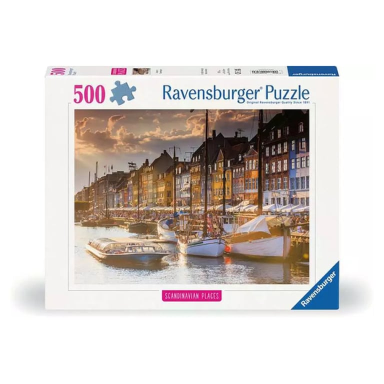 Puzzle 500 pièces Coucher de soleil à Copenhague Ravensburger France - vue 2