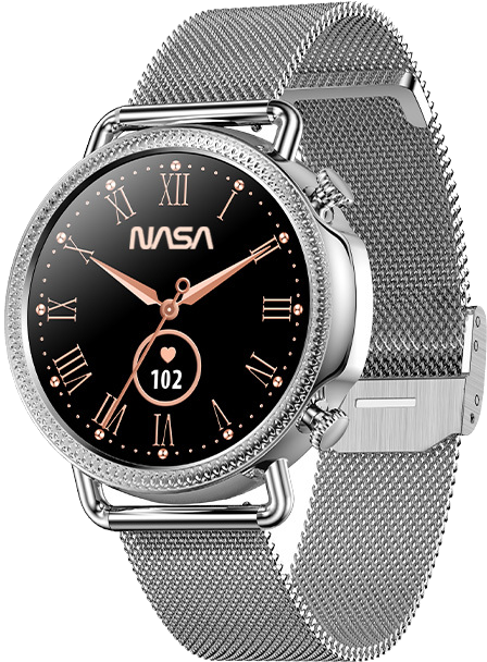 NASA Montre Connectée Femme; Smartwatch; Sport; IP67; Santé; Images de l'univers; Android - iOS; Mod