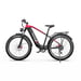 Vélo Électrique Duotts F26 Lite - Moteur 500W Batterie 48V18Ah 26 Pouces Freins Hydrauliques - Noir Rouge