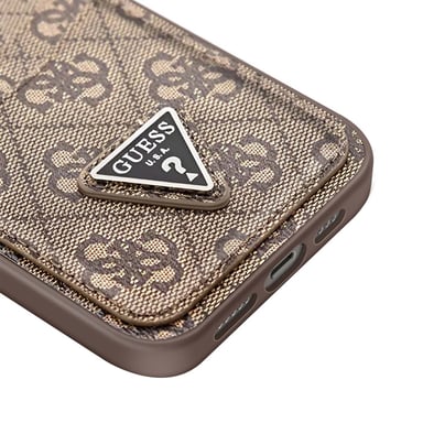 Coque pour Apple iPhone 14 PU 4G Porte-cartes Marron