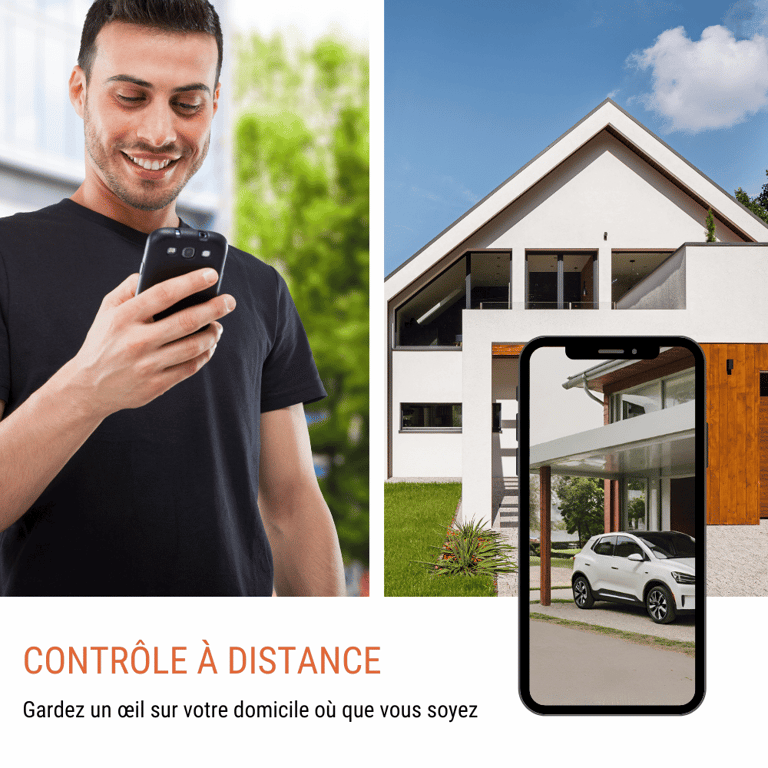 Konyks Camini Air SE Caméra de Surveillance extérieure sans Fil WiFi Notifications détection de Mouvement Vision Nocturne en Couleurs Fonction éclairage et Sirène Neuf - vue 2