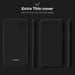 Moozy Minimalist Series Coque en silicone pour Huawei P40 Lite, noir - Finition mate fine et souple en TPU