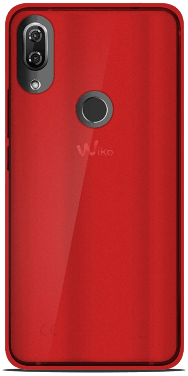 Coque silicone unie compatible Givré Rouge Wiko View 2 Pro