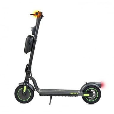 Trottinette électrique – LINEAR 350 W, autonomie de 25 km, freins à disque, roues de 8,5'', éclairage LED, écran LCD – kaki
