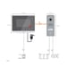Vidéophone filaire EXTEL Compact 4 pouces couleur à commandes tactiles Noir