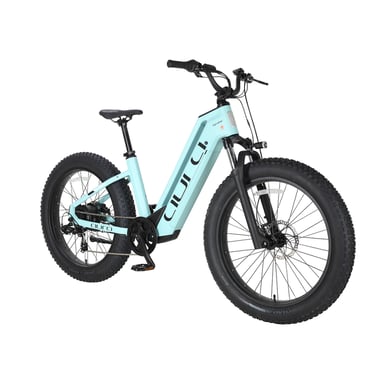 Vélo électrique tout-terrain Cyrusher Aura – Moteur 52 V 250 W avec couple de 95 Nm, batterie 780 Wh – bleu